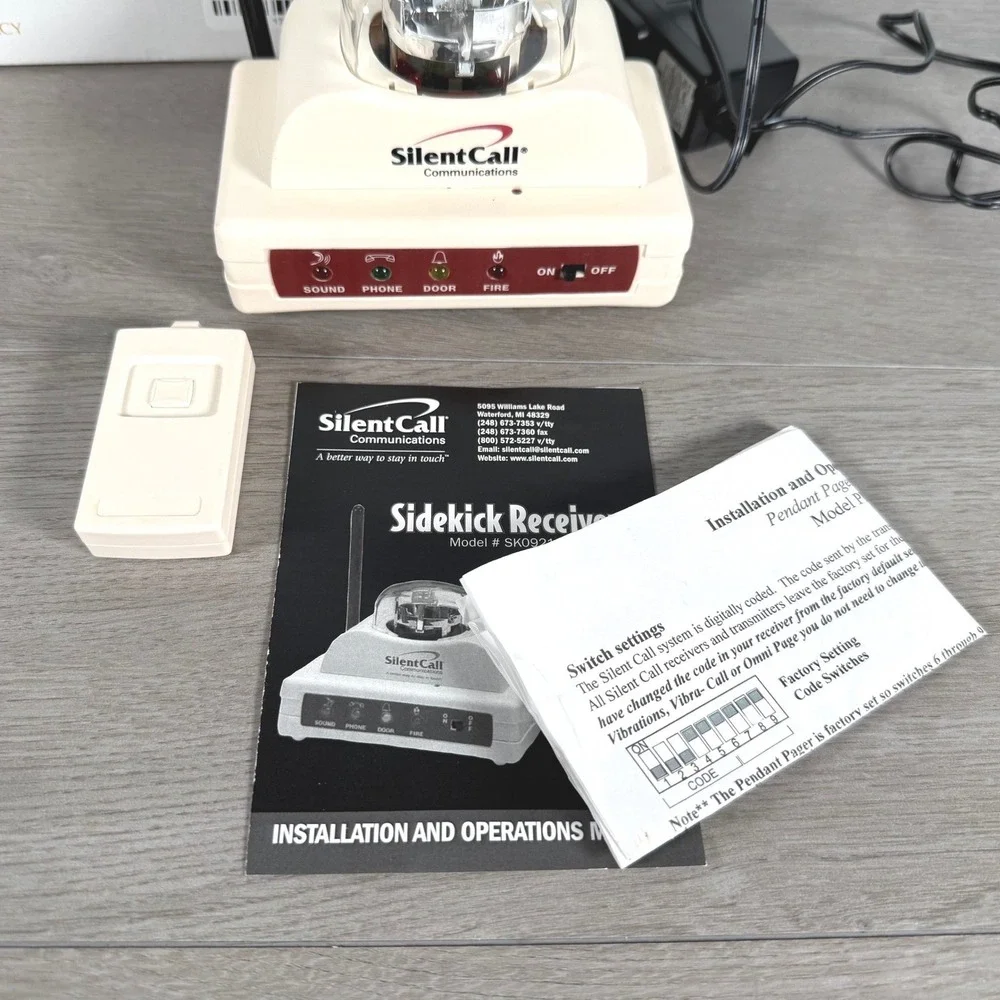 Silent Call Sidekick Receiver Strobe Light SK09214 Legacy Series 318MHz Alert